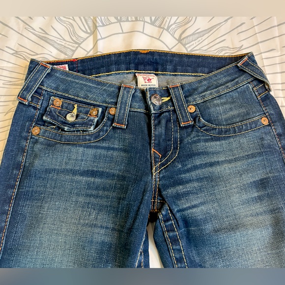 True Religion Billy Jeans W26 White Tag w/ Red Stitching - Picture 2 of 6